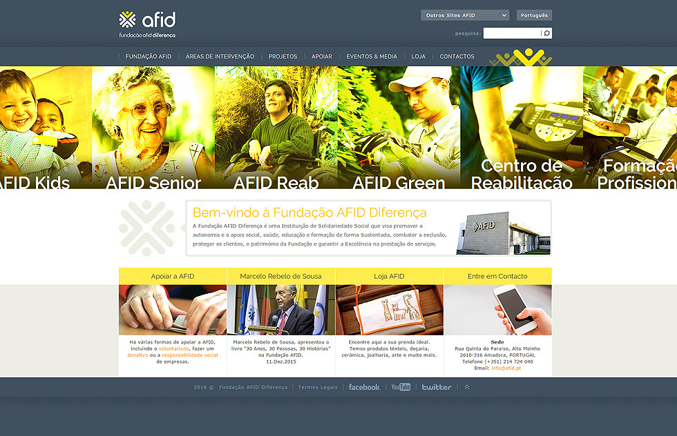 Websites Fundação AFID